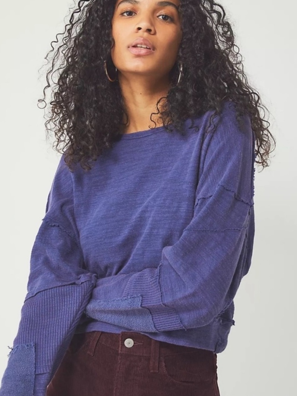 FREE PEOPLE 5 STAR LONG SLEEVE TEE SIZE LARGE